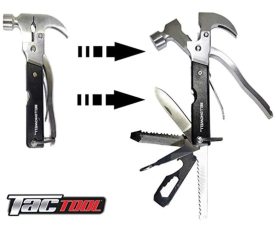 MARTILLO TÁCTICO MULTIFUNCIONAL – CAMPING, AUTO Y HOGAR