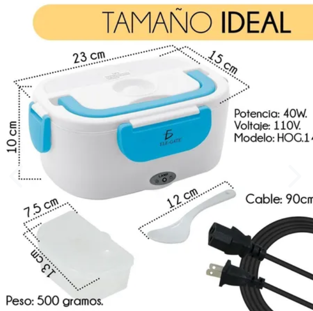 LONCHERA ELÉCTRICA PORTÁTIL – CALIENTA TUS COMIDAS DONDE QUIERAS